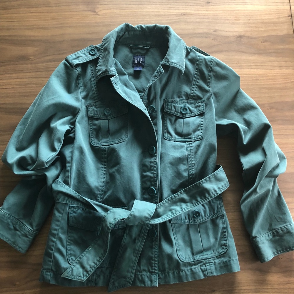 Gap military jacket with belt  size M